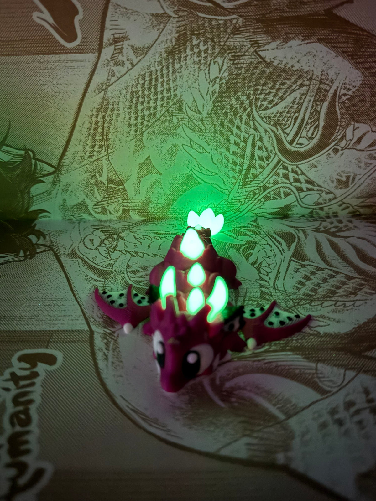 Baby Dragon fruit with egg Glow