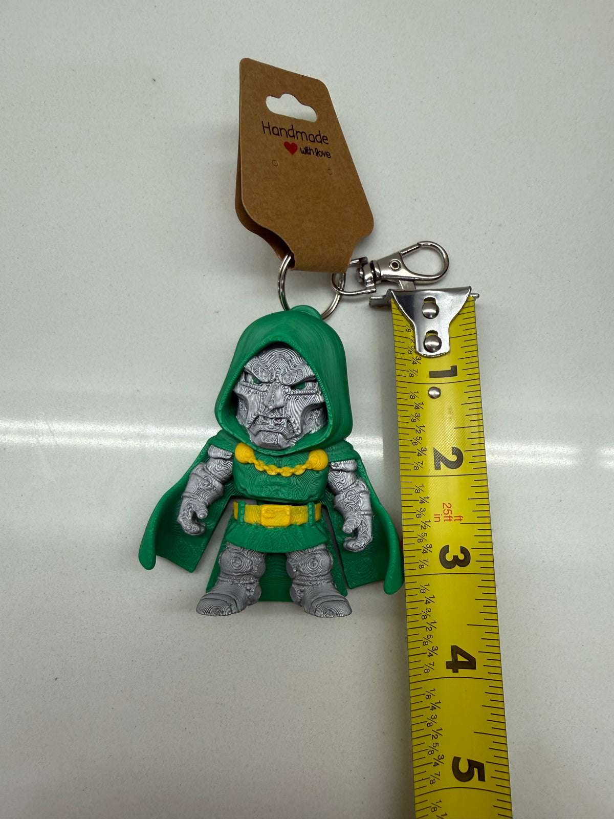 Dr Doom Flexi Keychain – 3” Tall
