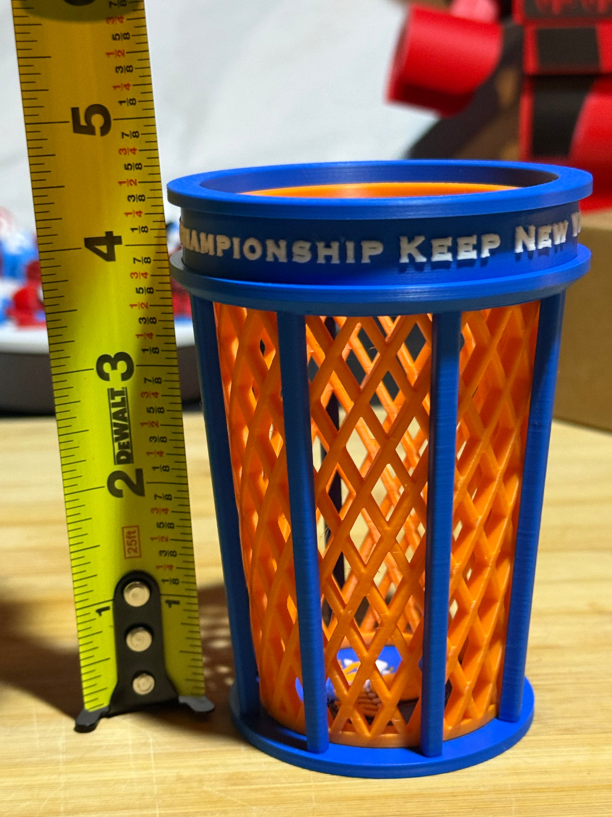 NY Knicks 2026 Championship Trash Can Pen Holder
