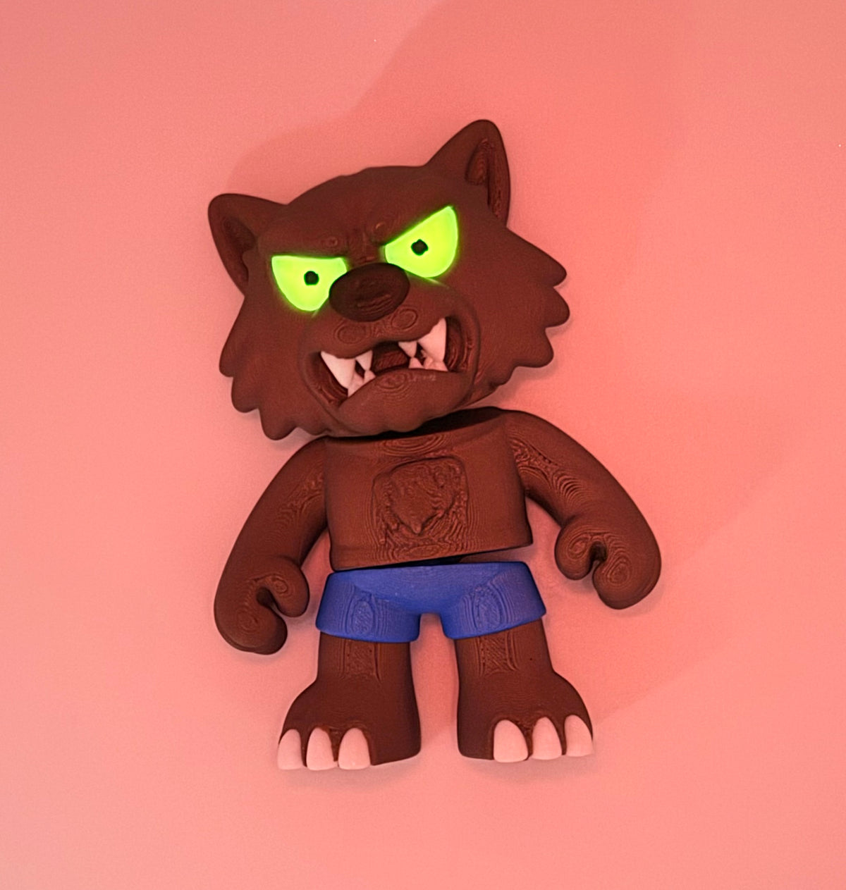 Werewolf Flexi β Glow Eyes, Magnetic, 3β Tall