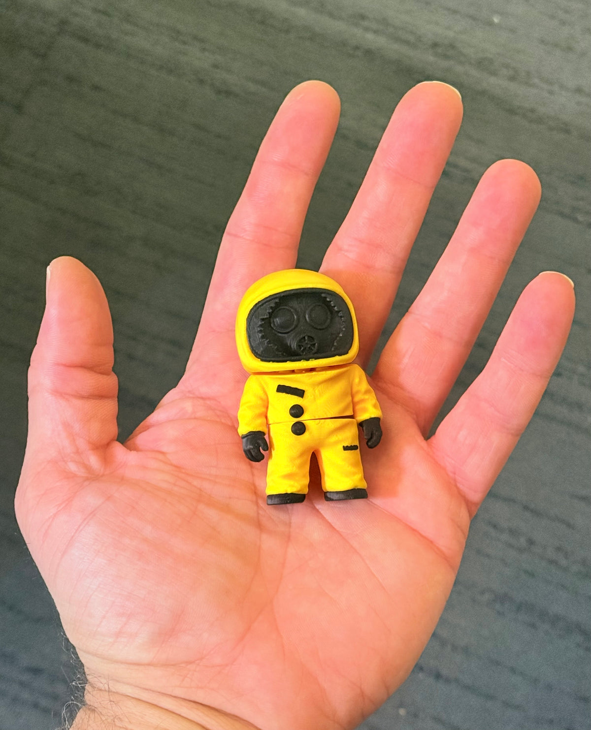 Backroom hazmat suit 3D printed Flexi biodegradable