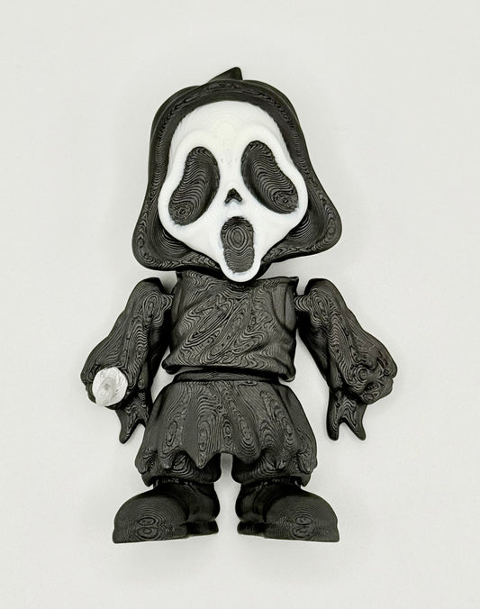 Ghost Face Flexi – Black/White/Silver, Magnetic