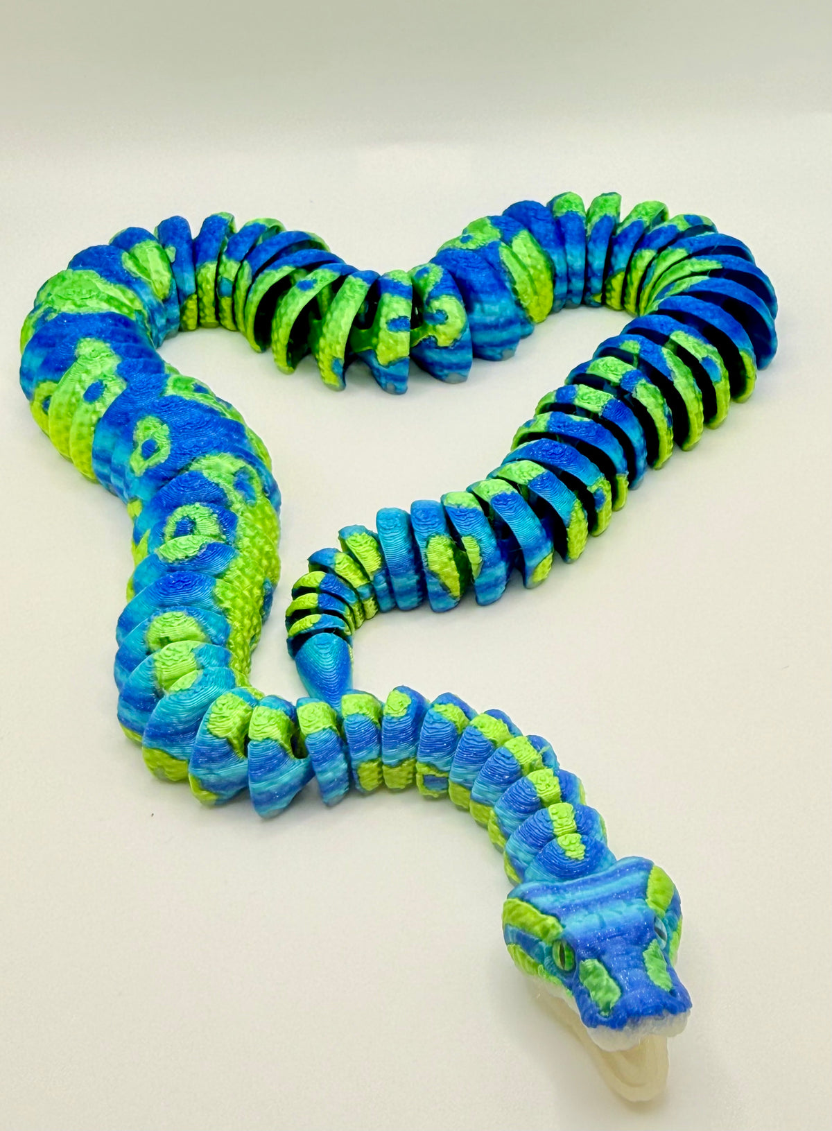 Ball Python Snake Flexi – Gradient, 20”, Jaw Opens