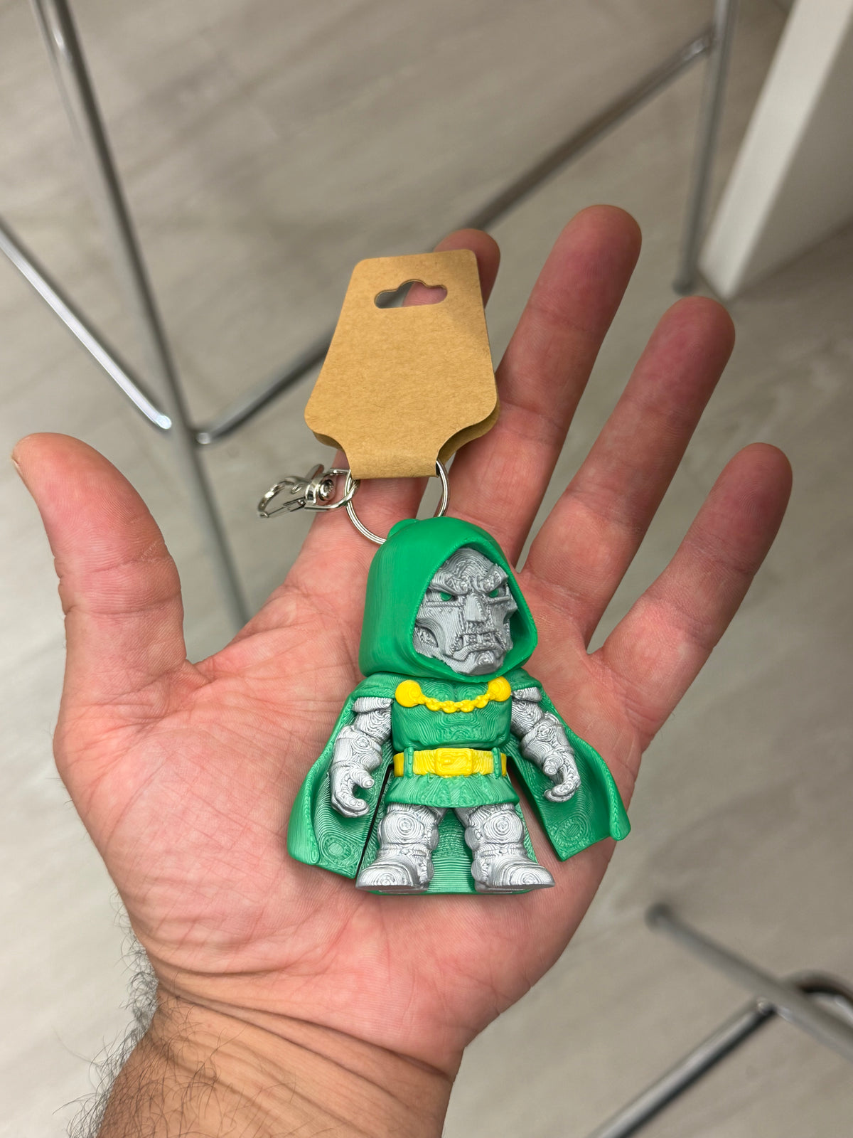 Dr Doom Flexi Keychain – 3” Tall