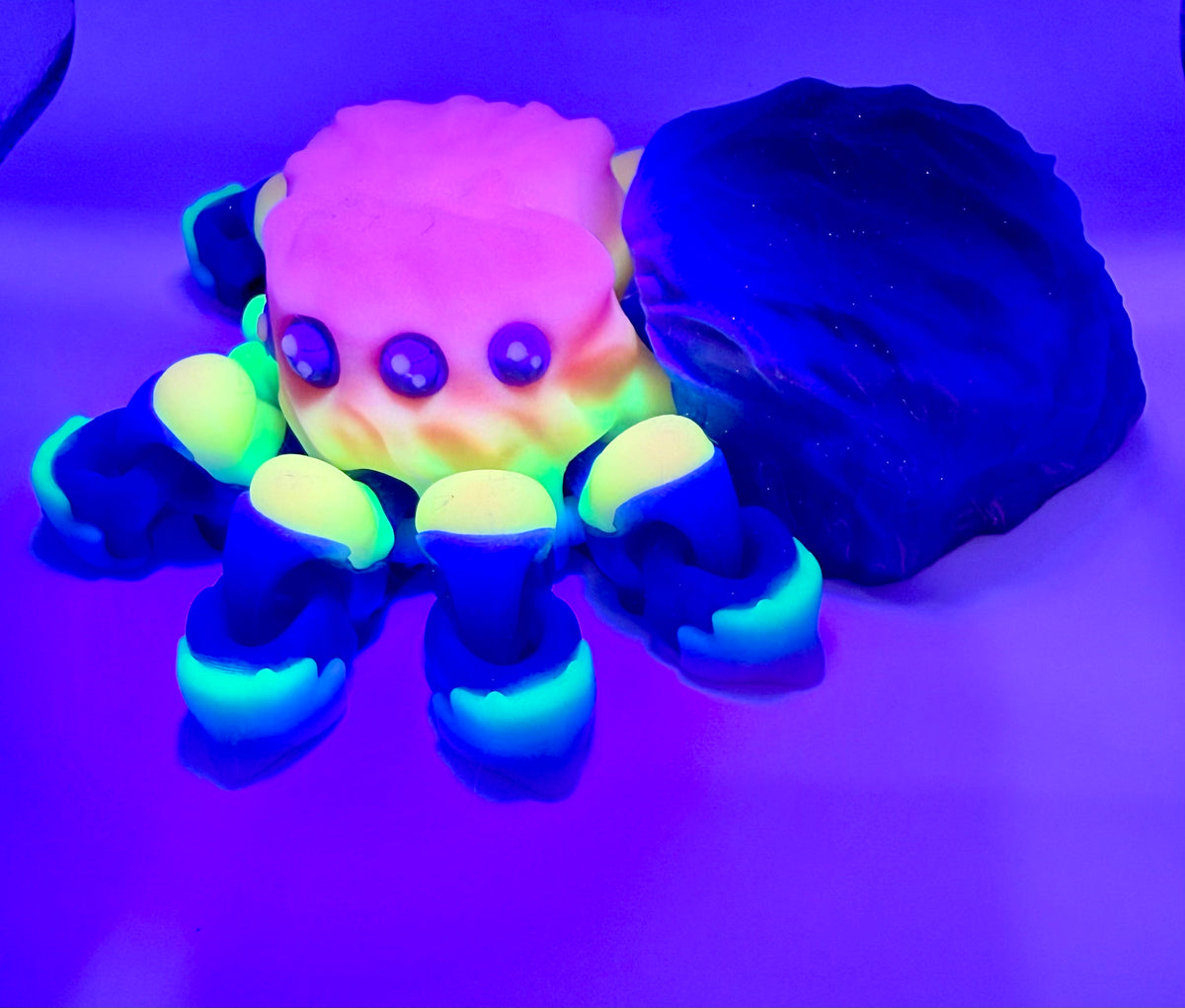 Large Jumping Spider Flexi – Glow in the Dark, 10 Magnets