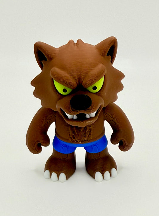 Werewolf Flexi – Glow Eyes, Magnetic, 3” Tall