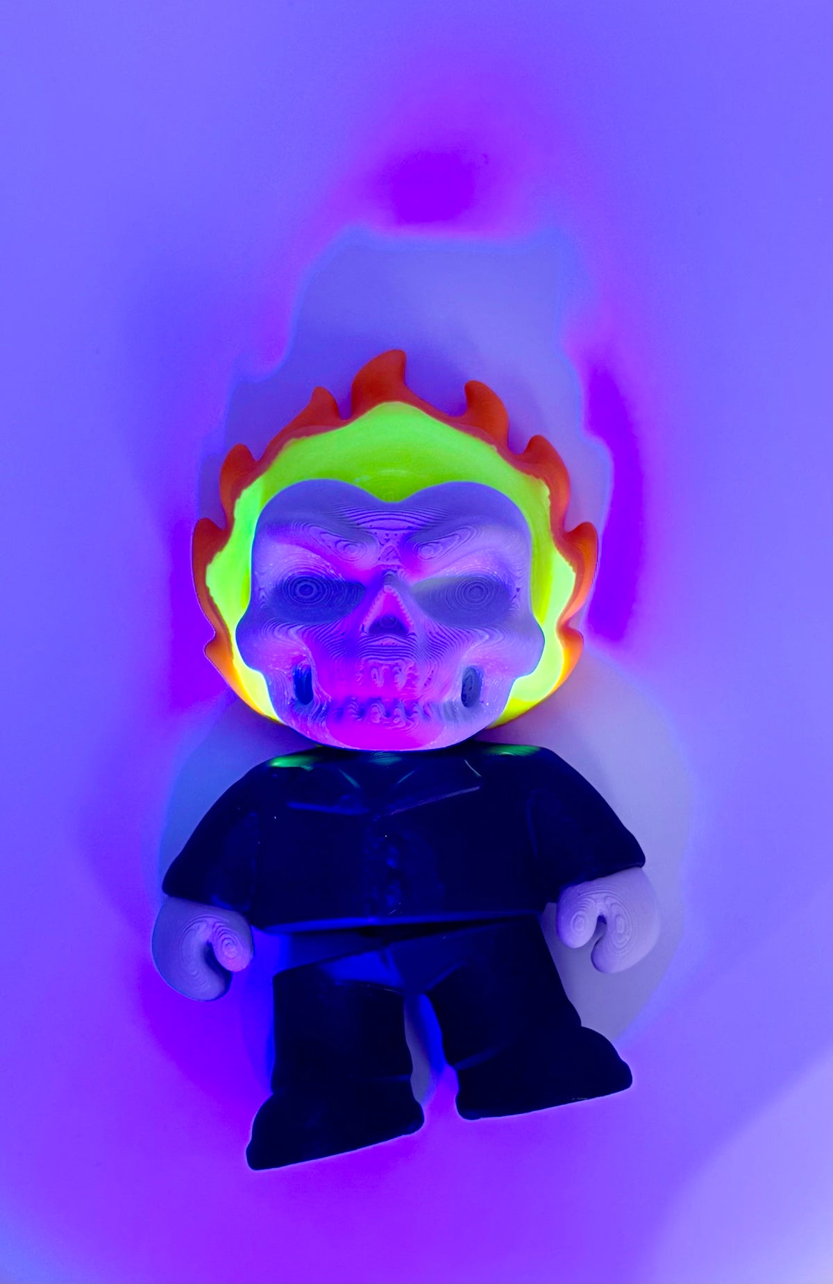 Ghost Rider Flexi – Glow in the Dark, Magnetic, 4” Tall