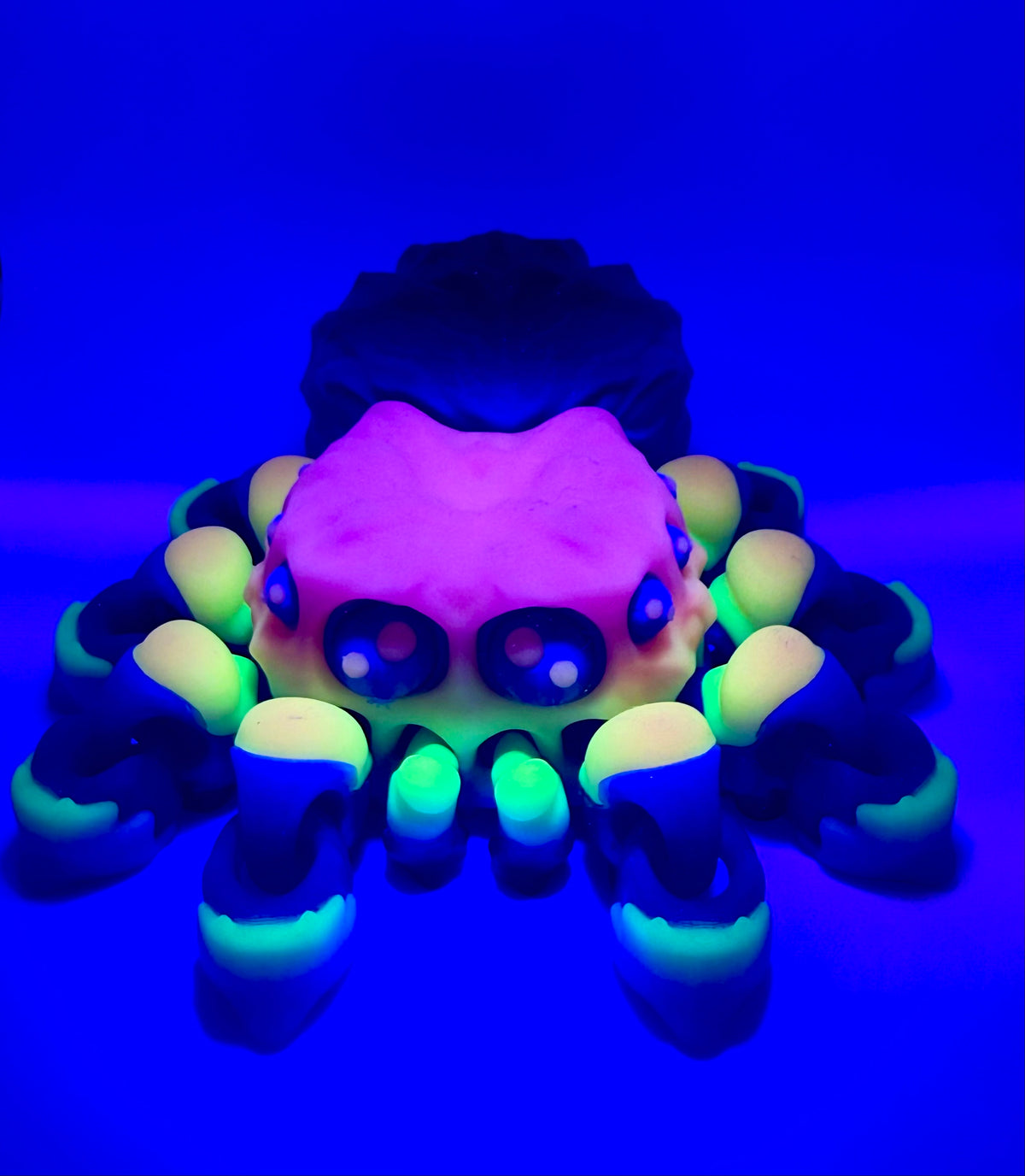 Large Jumping Spider Flexi – Glow in the Dark, 10 Magnets