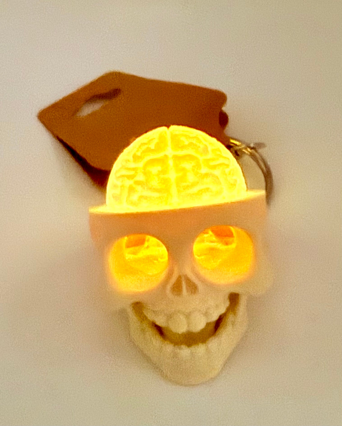 GlowBrain Skull Fidget Clicker Keychain – Glow Brain