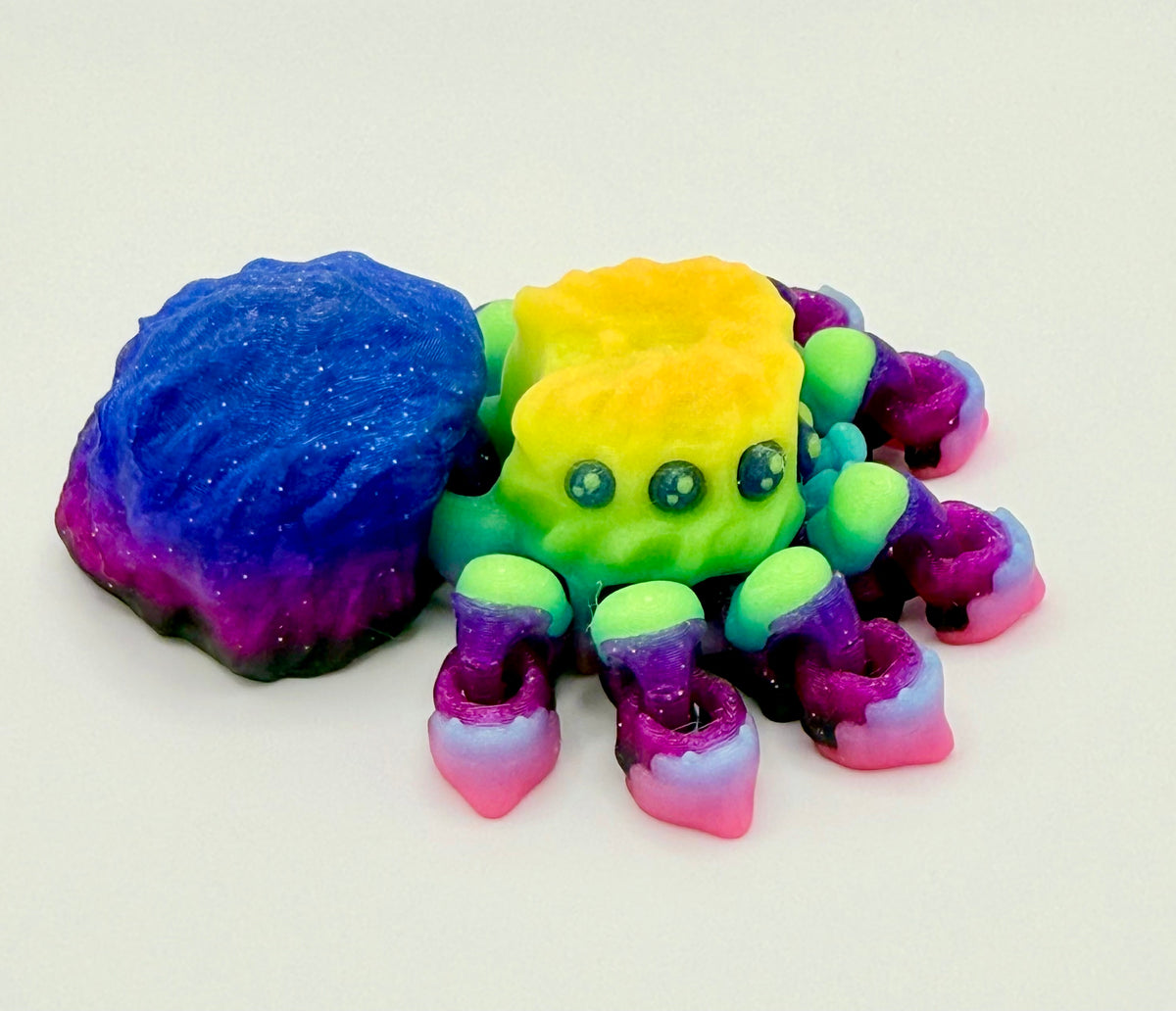 Jumping Spider Flexi – Galaxy Glow Rainbow, Magnetic