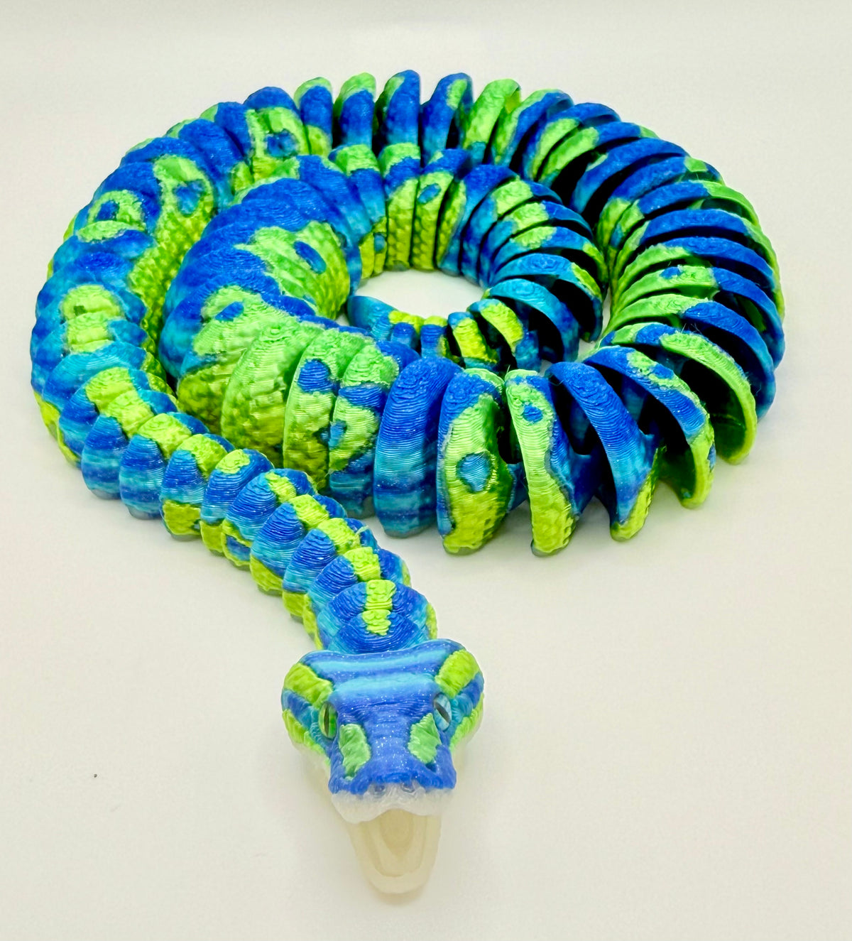 Ball Python Snake Flexi – Gradient, 20”, Jaw Opens