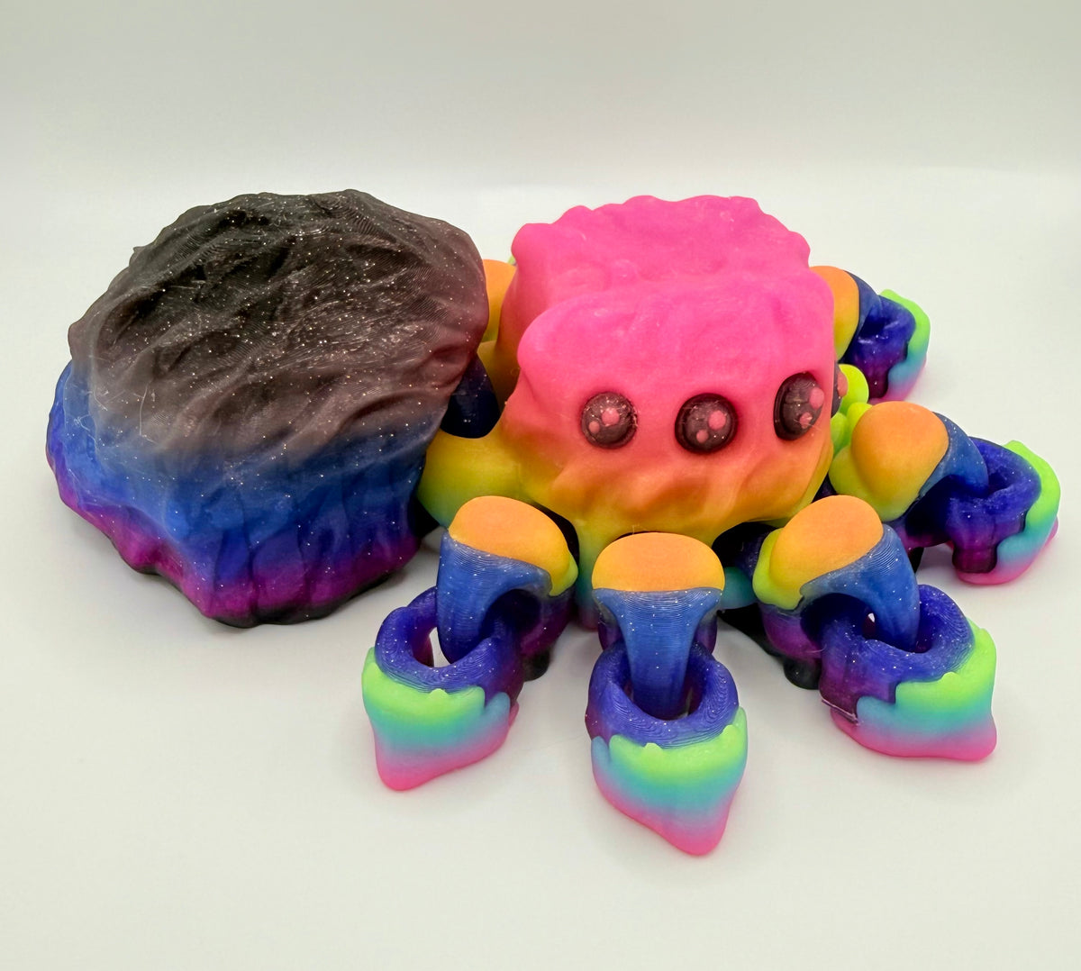 Large Jumping Spider Flexi – Glow in the Dark, 10 Magnets