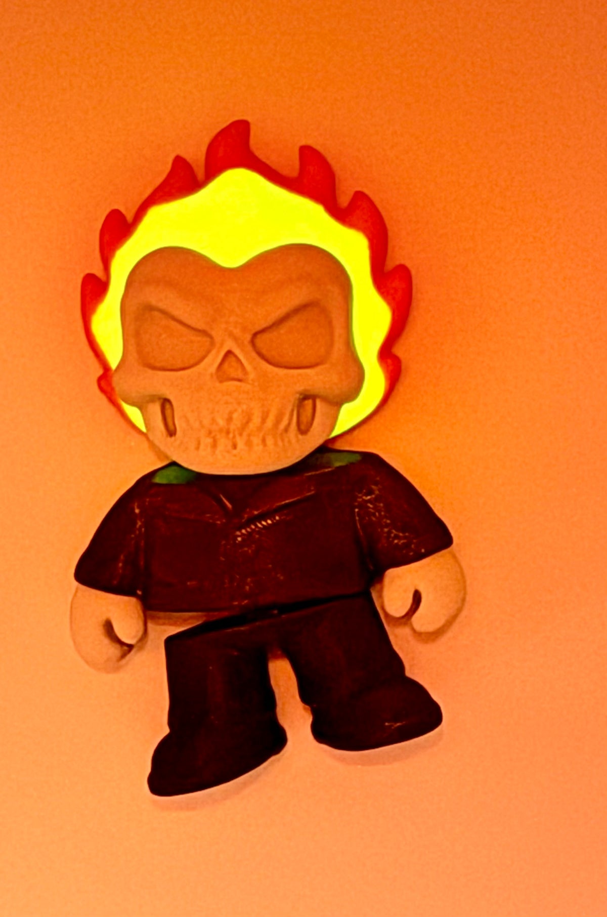 Ghost Rider Flexi – Glow in the Dark, Magnetic, 4” Tall