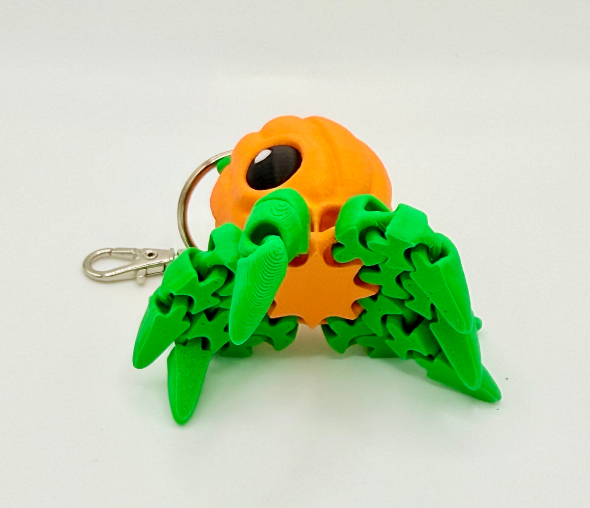 Pumpkin Octopus 3D Printed Flexi Keychain