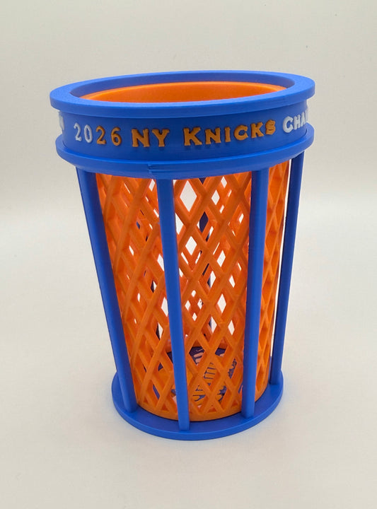 NY Knicks 2026 Championship Trash Can Pen Holder