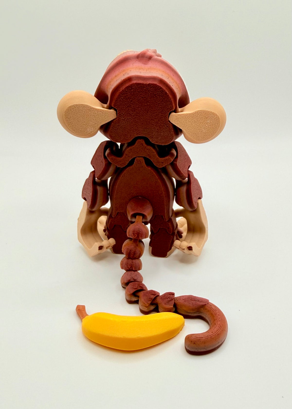 Monkey 3D Printed Flexi with Banana Your New Hanging Buddy!