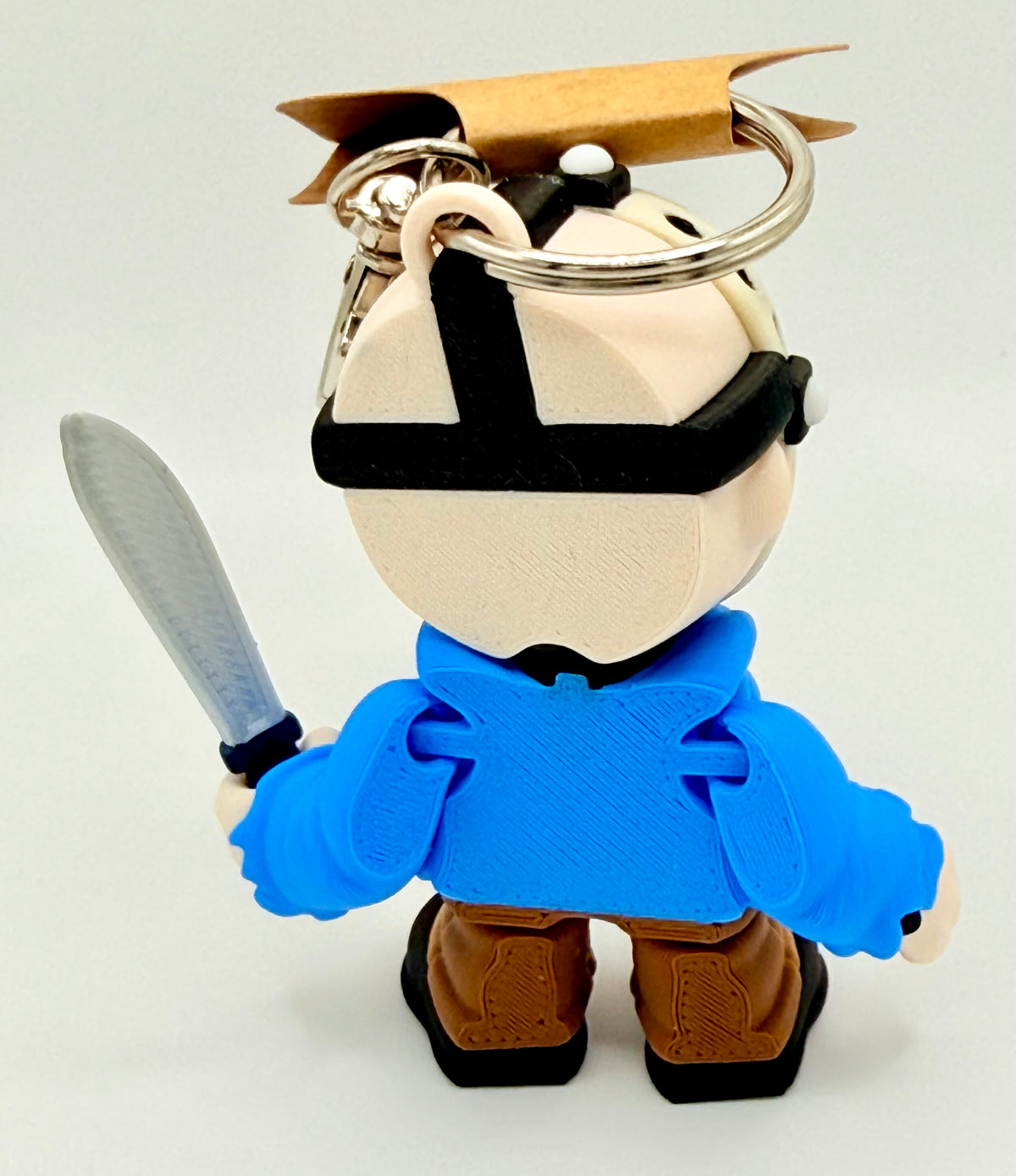 Jason Voorhees Flexi Keychain – Blue Jacket, Glow Mask
