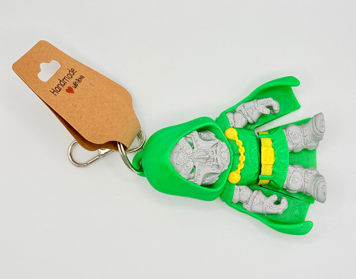 Dr Doom Flexi Keychain – 3” Tall