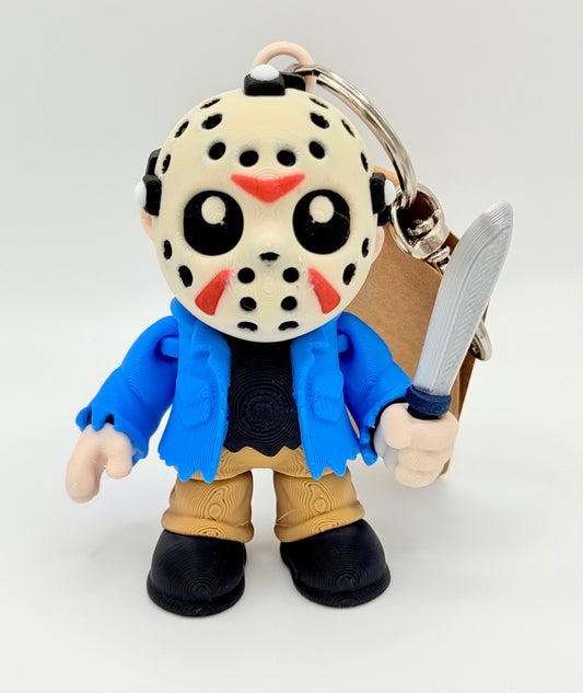 Jason Voorhees Flexi Keychain – Blue Jacket, Glow Mask