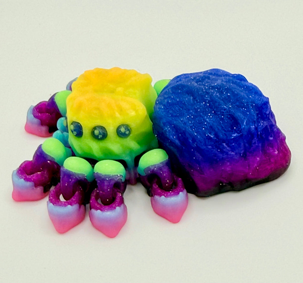 Jumping Spider Flexi – Galaxy Glow Rainbow, Magnetic