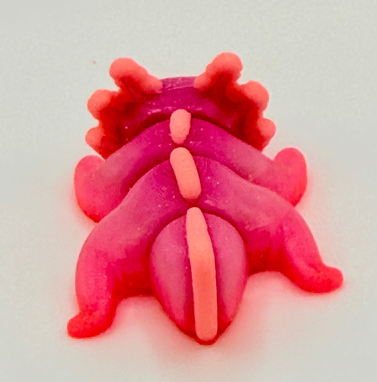 Axolotl Pocket Peep Flexi – Sparkle Pink, Glow, 2”