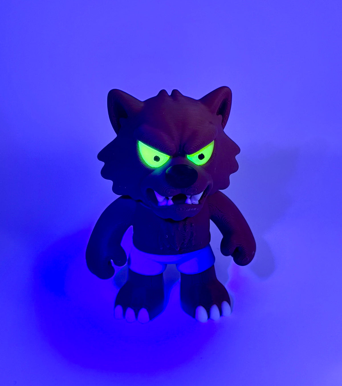 Werewolf Flexi – Glow Eyes, Magnetic, 3” Tall
