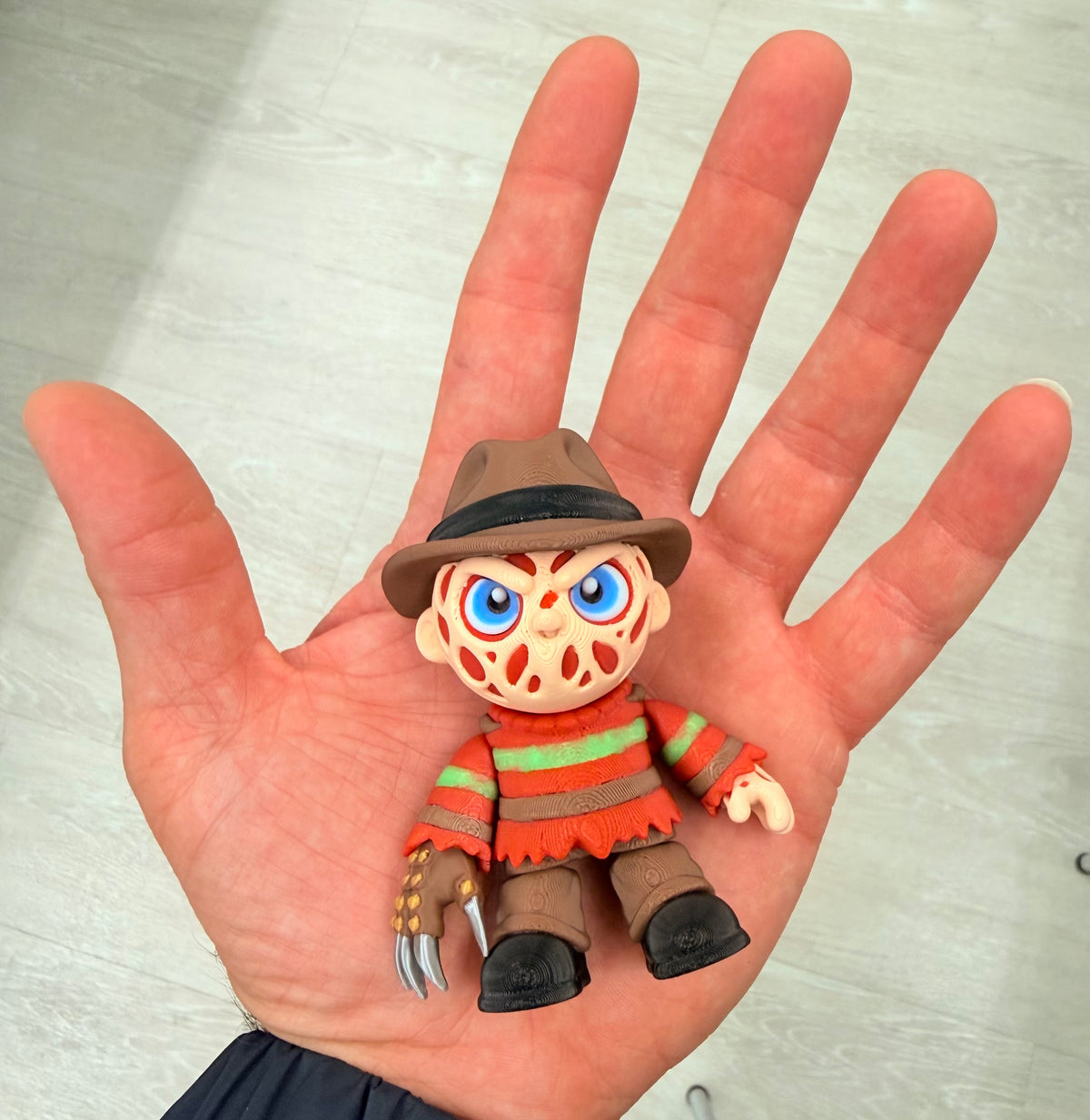 Freddy Krueger from nightmare on elm street.3D printed Flexi.