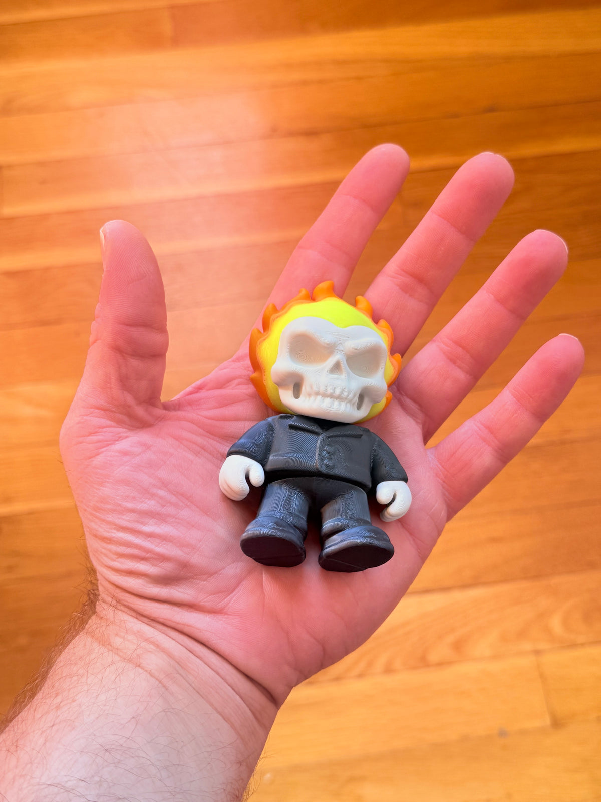 Ghost Rider Flexi – Glow in the Dark, Magnetic, 4” Tall