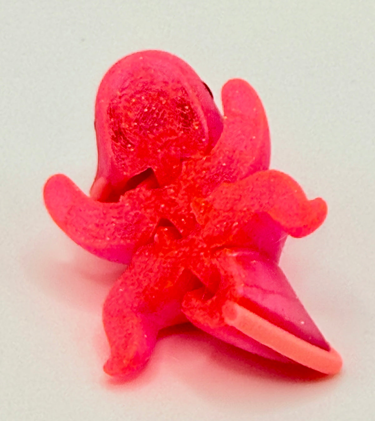 Axolotl Pocket Peep Flexi – Sparkle Pink, Glow, 2”