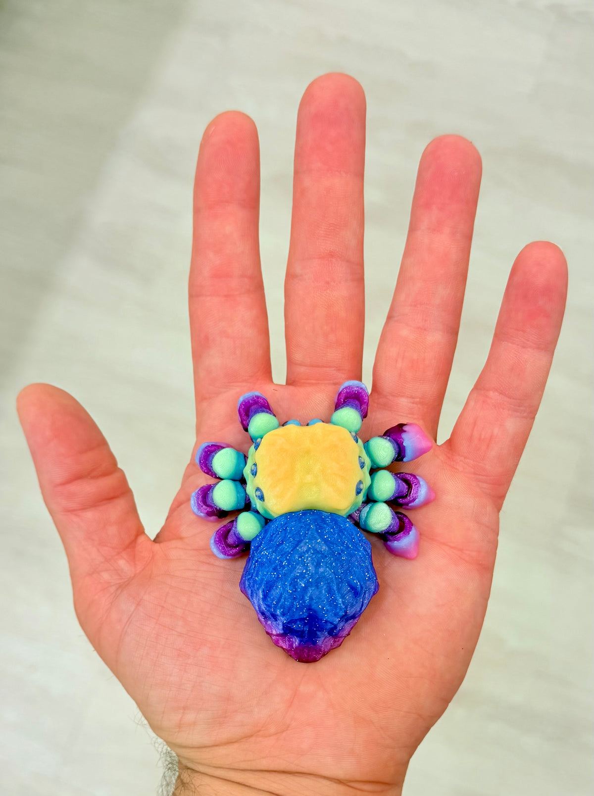 Jumping Spider Flexi – Galaxy Glow Rainbow, Magnetic