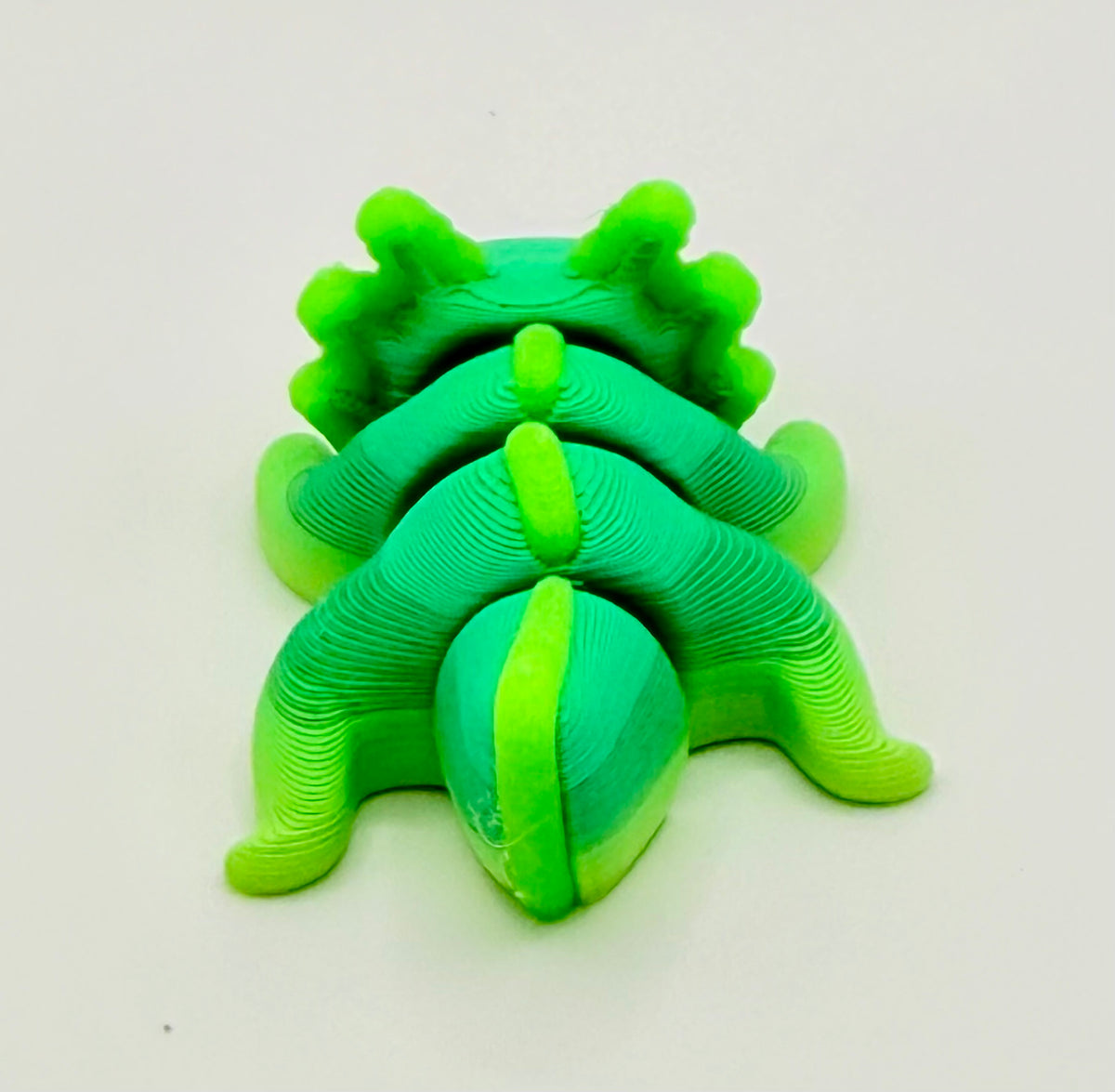 Axolotl Pocket Peep Flexi – Green, Glow, 2”