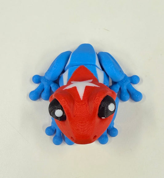 Coquí Frog Flexi – Cuban Flag, Magnetic