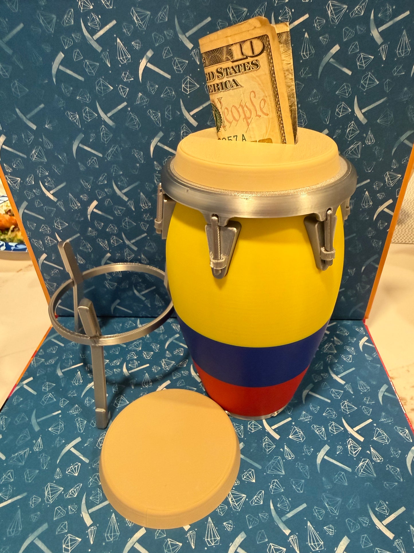 Colombian conga piggy bank
