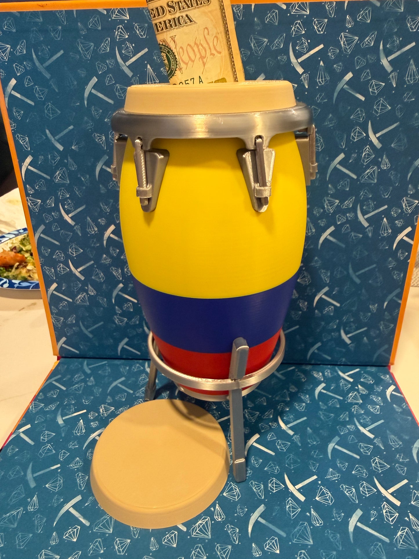 Colombian conga piggy bank