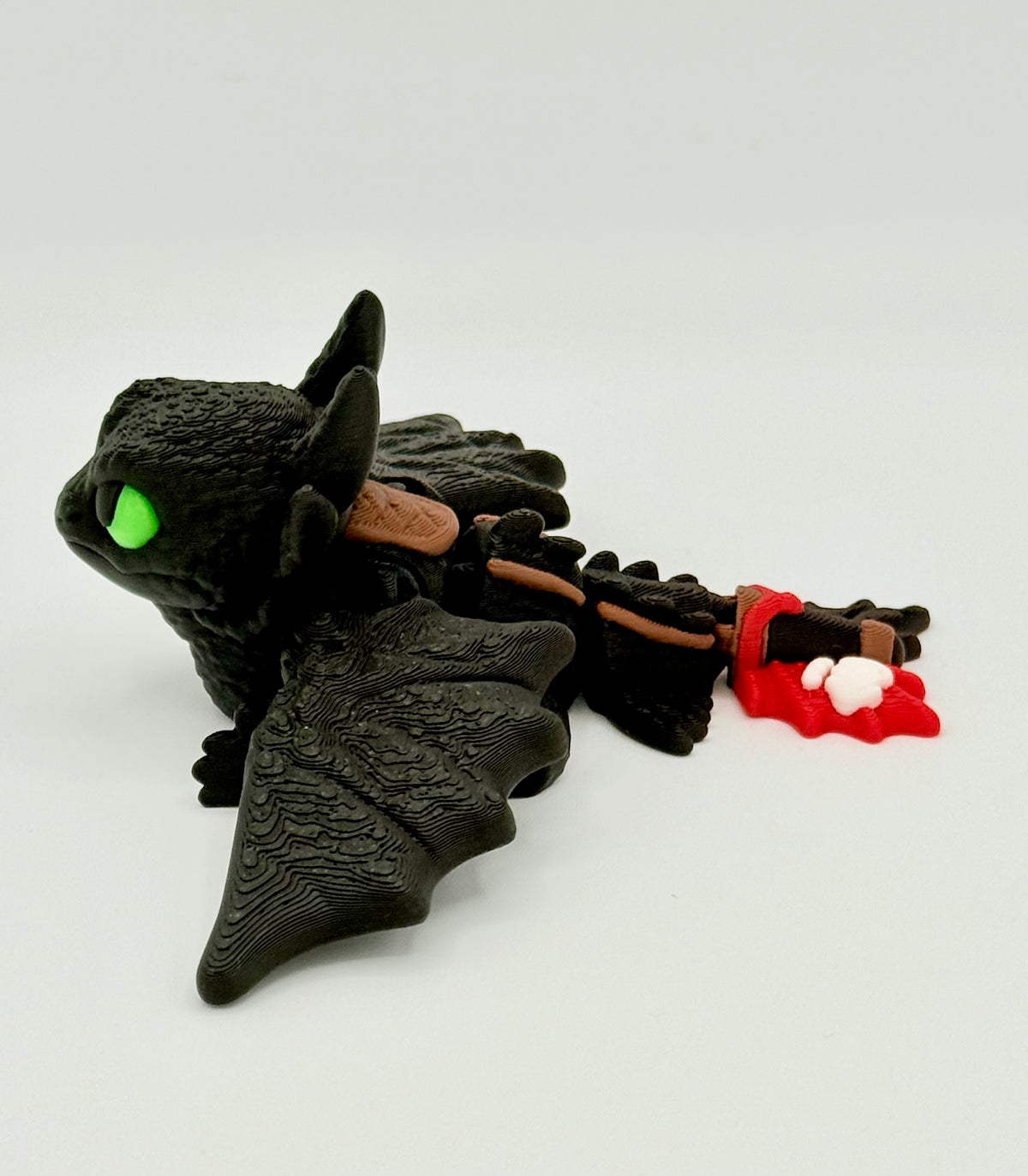 Toothless How to train your Dragons with glowing eyes
