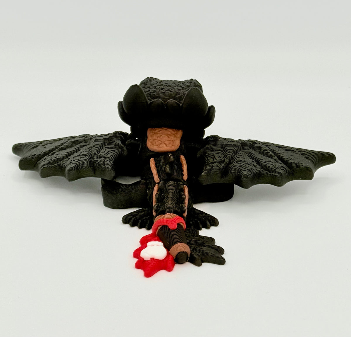 Toothless How to train your Dragons with glowing eyes