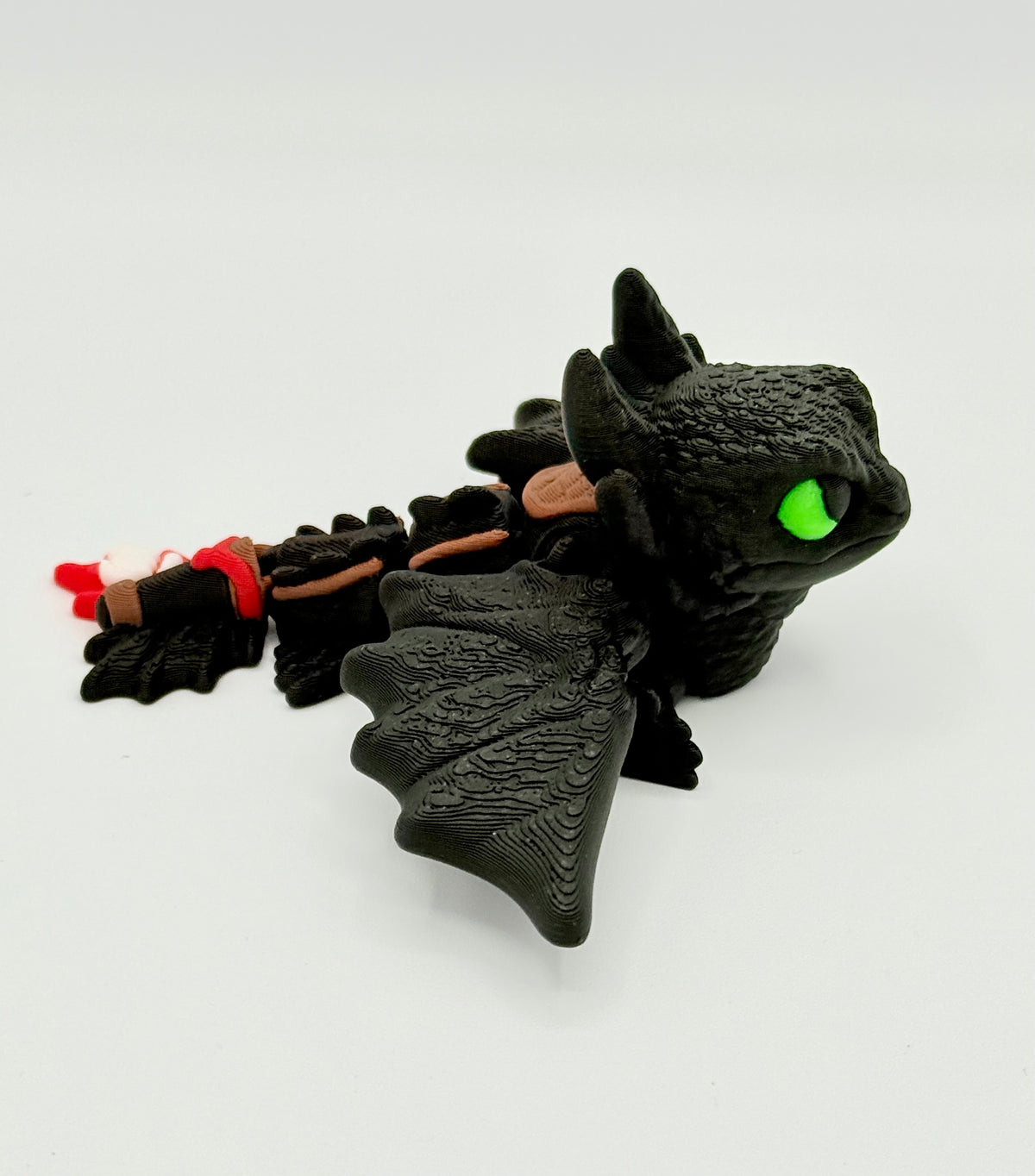 Toothless How to train your Dragons with glowing eyes