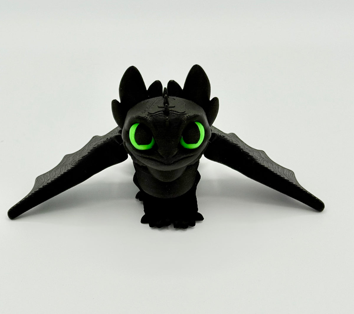 Toothless How to train your Dragons with glowing eyes