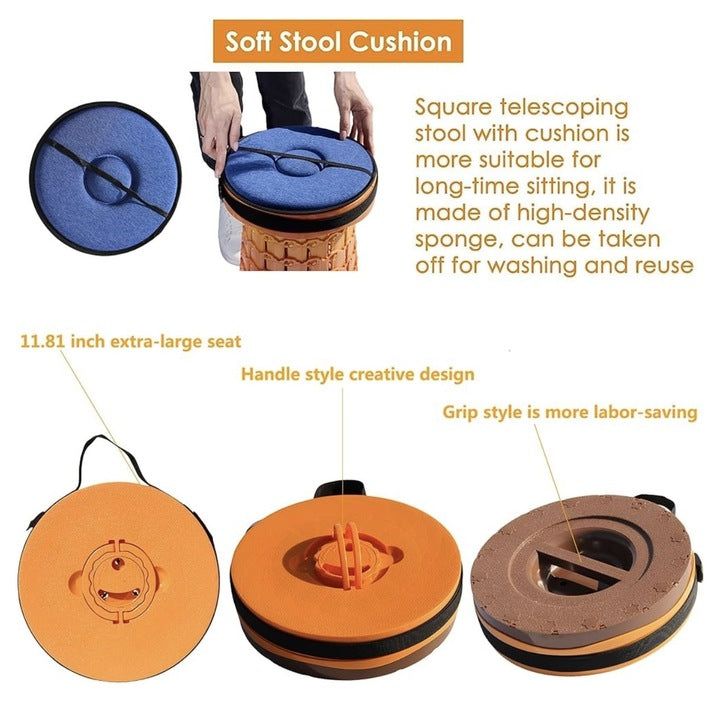 XL Collapsible Stools Orange