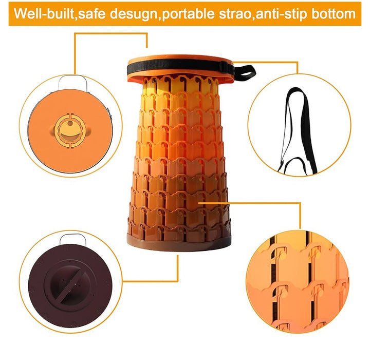 XL Collapsible Stools Orange