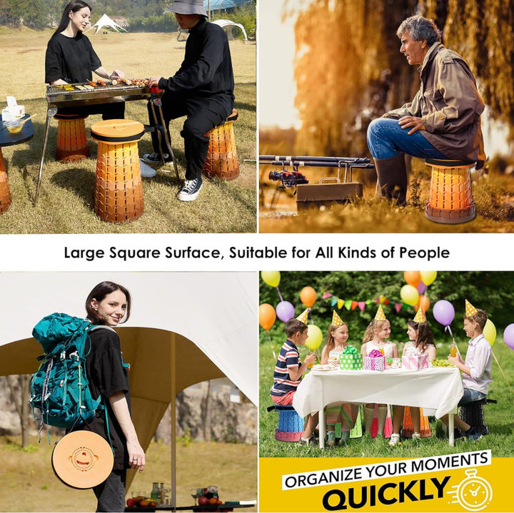 XL Collapsible Stools Orange